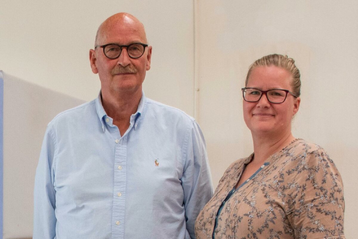 Projektchef og overordnet ansvarlig Janna Linn Grunth og Steen Jönsson, snedkermester.