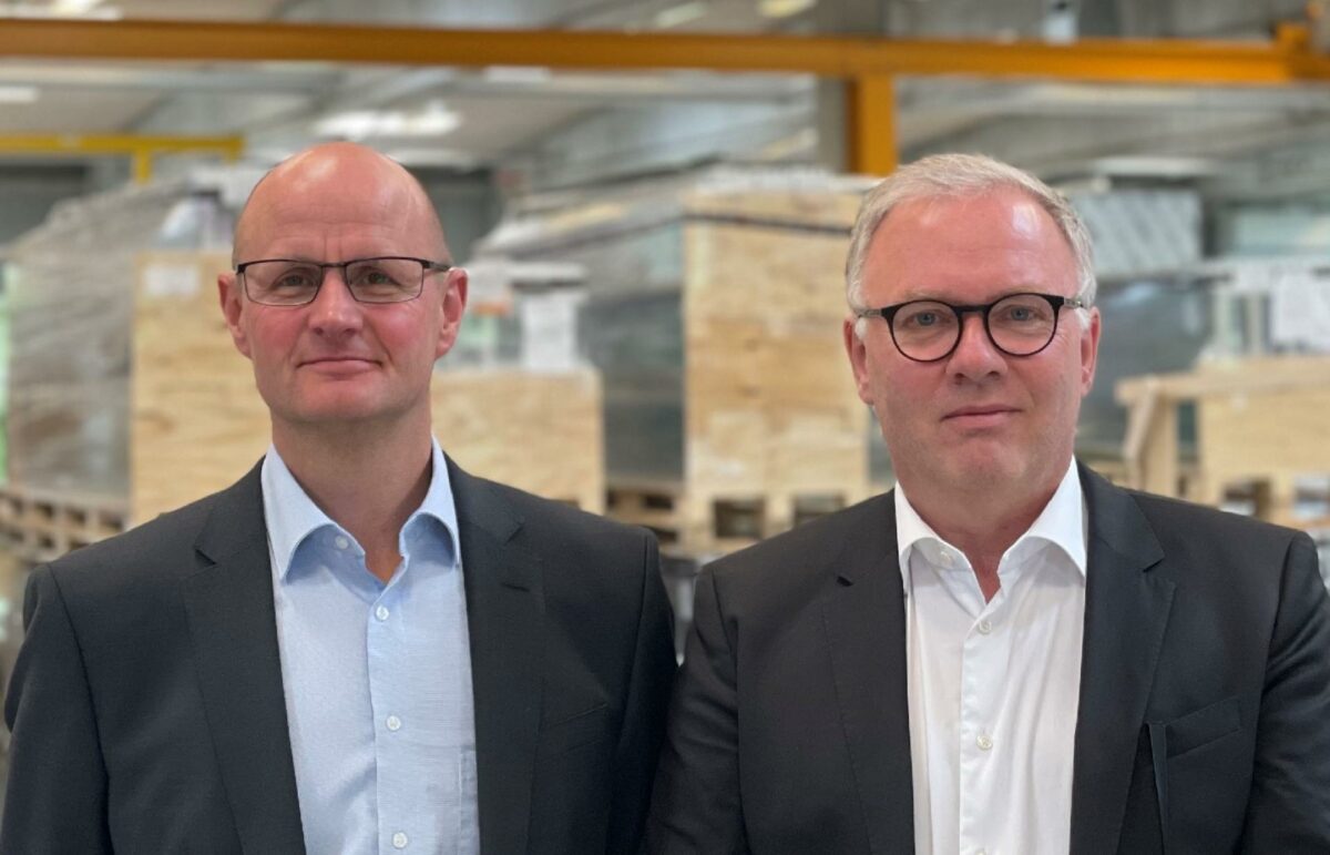 Frank Henningsen (t.v.) er ansat som adm. direktør i Nordic Build, hvor han udgør ledelsen sammen med udviklingsdirektør Nikolai Kjær (t.h.).