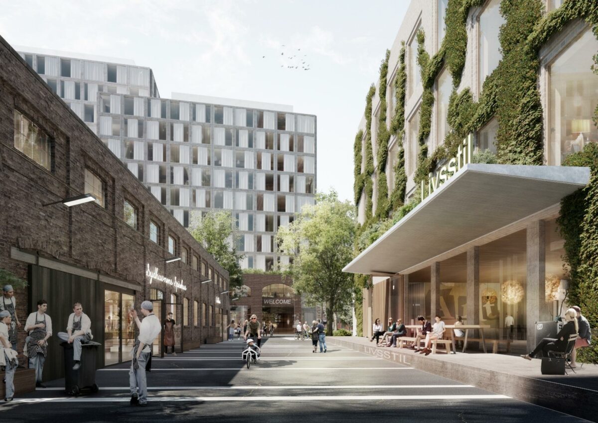 Værkstedsbygning i Sydhavnskvarteret, der har et samlet byggeareal på 89.000 m2 og udvikles frem mod 2026.