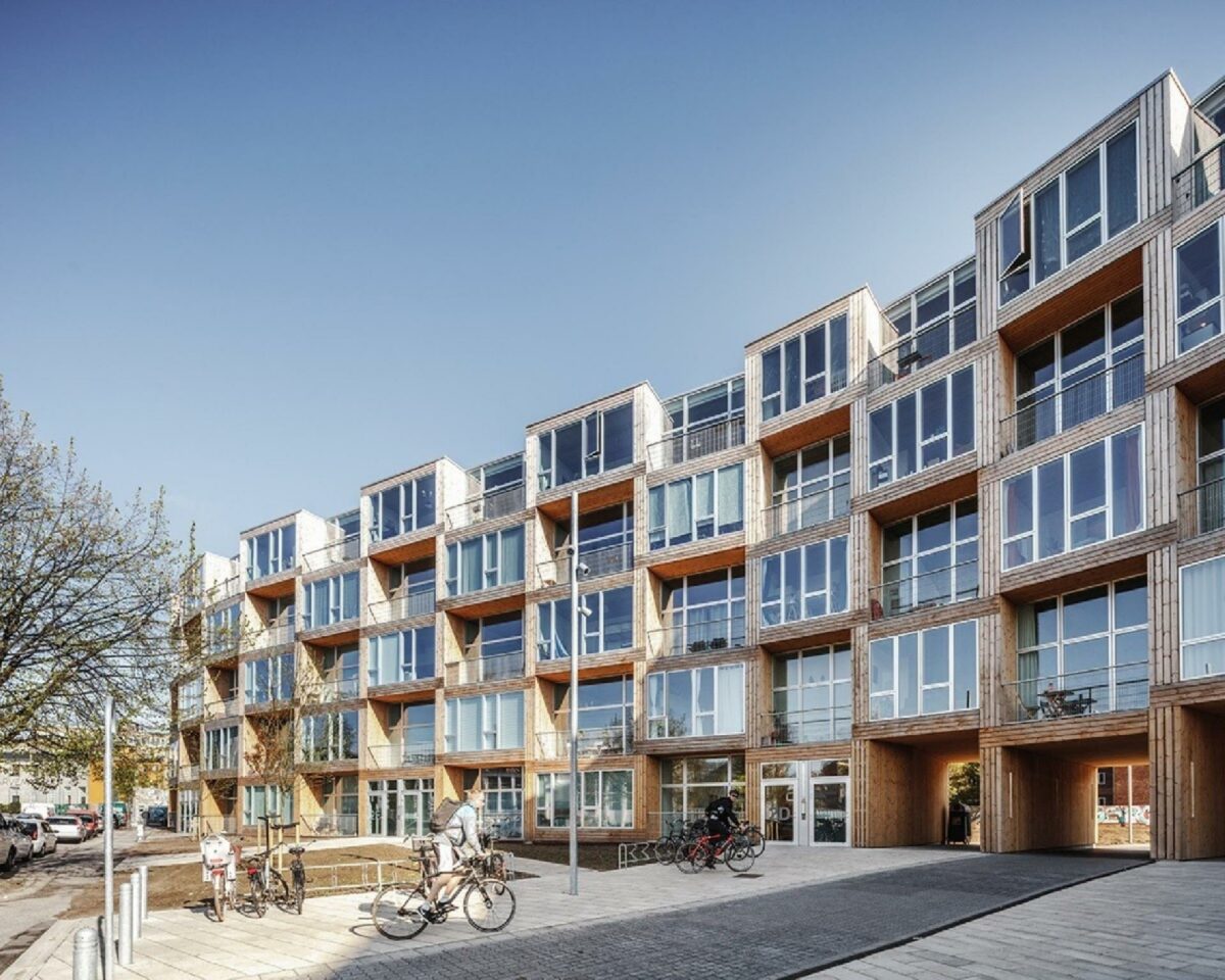 Almene boliger på Dortheavej i Københavns nordvestkvarter, der tegnet af BIG. Foto: Rasmus Hjortshøj.