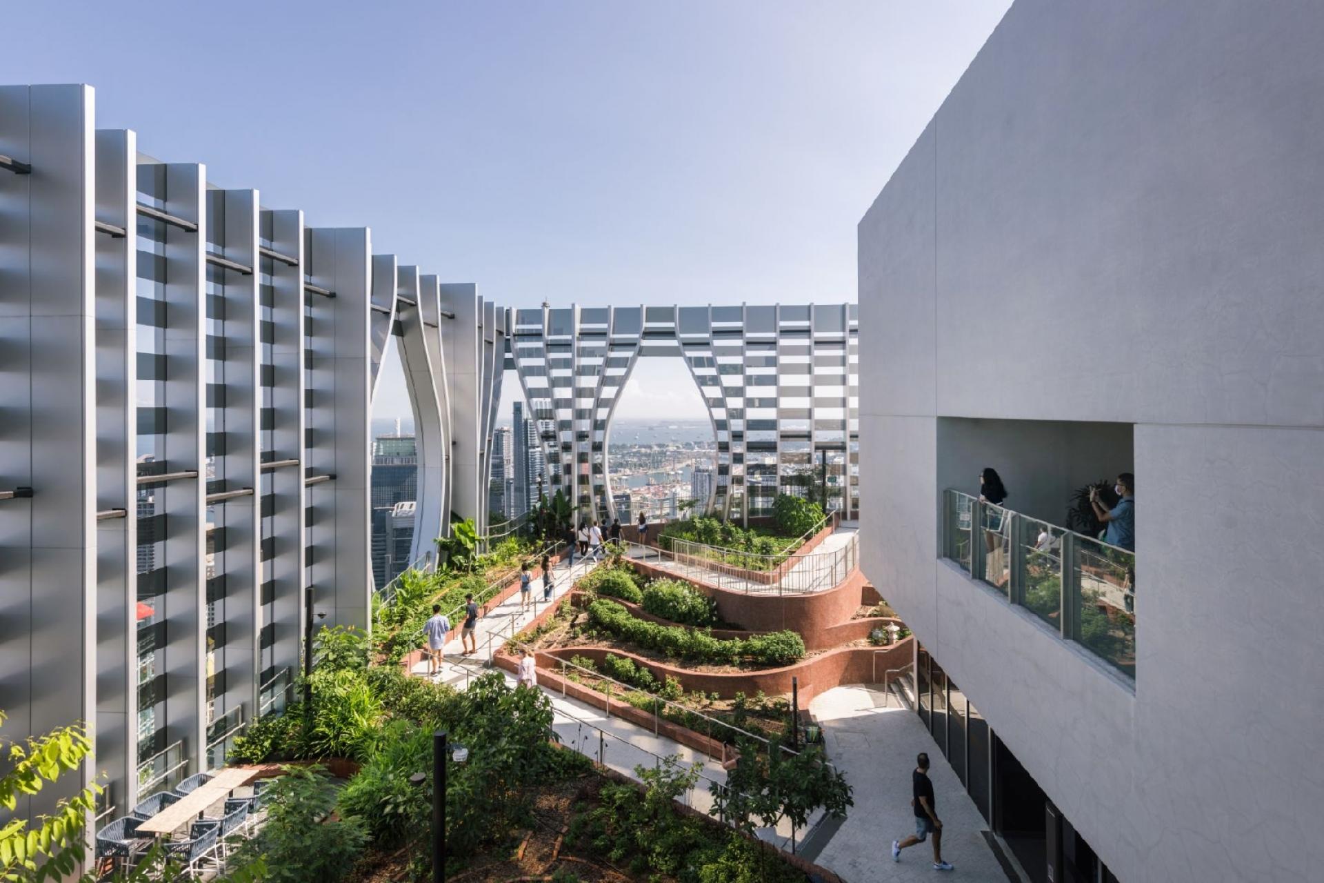 Den nye bygning er blandt de højeste i Singapore og kan melde næsten komplet udlejet ved åbningen. Foto: Finbarr Fallon.