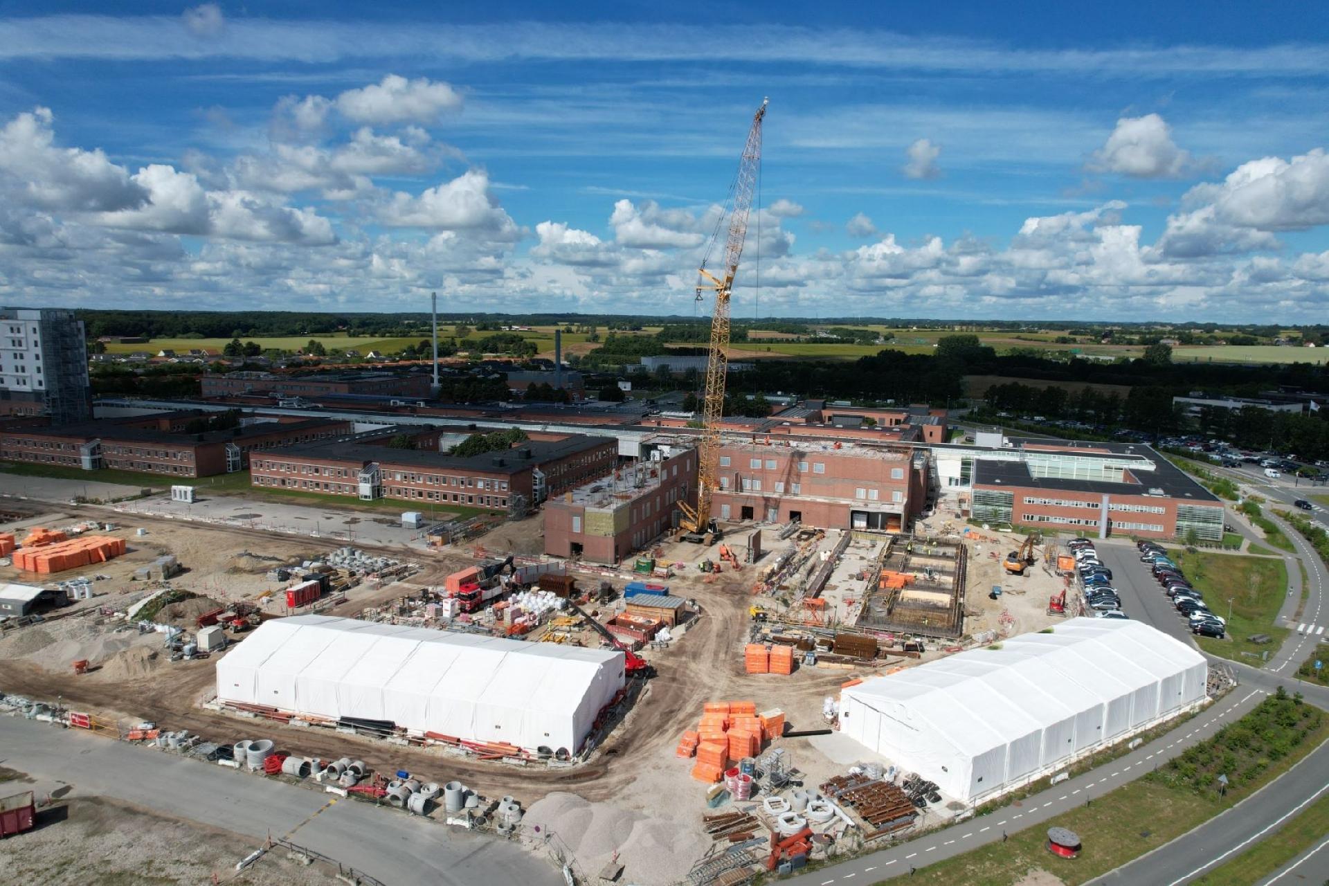 Det færdige universitetshospital i Køge bliver omkring 185.000 m2. Foto: Region Sjælland.