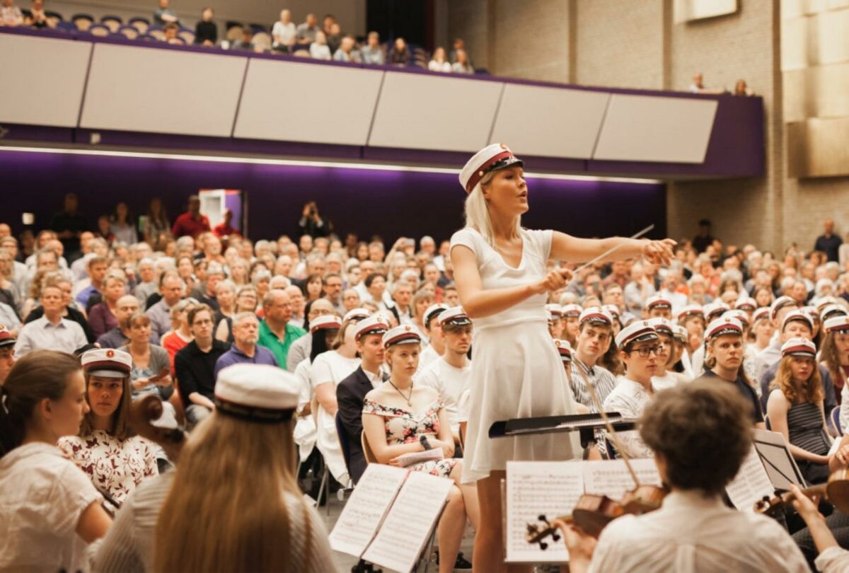 Sankt Annæ Gymnasium er Københavns Kommune sangskole med både folkeskole og gymnasium, som hvert år uddanner musikalske elever på internationalt niveau. Foto: Sankt Annæ Gymnasium.