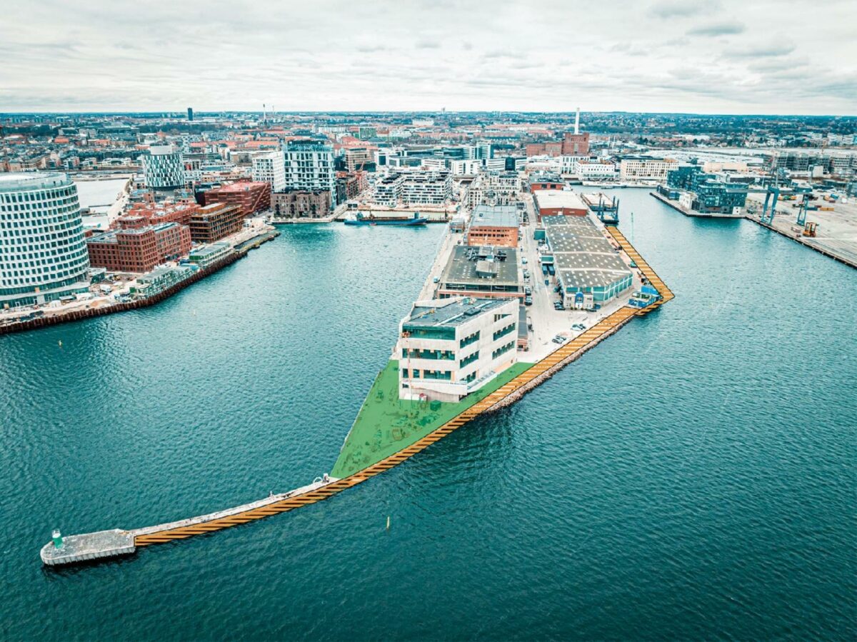 Særligt tech-, design- og arkitektvirksomheder har slået sig ned på Sundmolen - blandt andet BIG, der er i gang med at bygge deres hovedkvarter på spidsen.