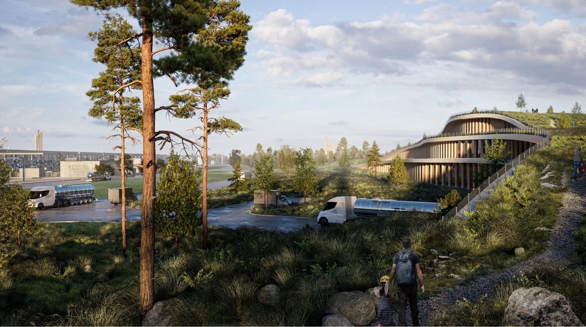 Energiprojektet Megaton i Vestjylland, som Arkitema arbejder på.