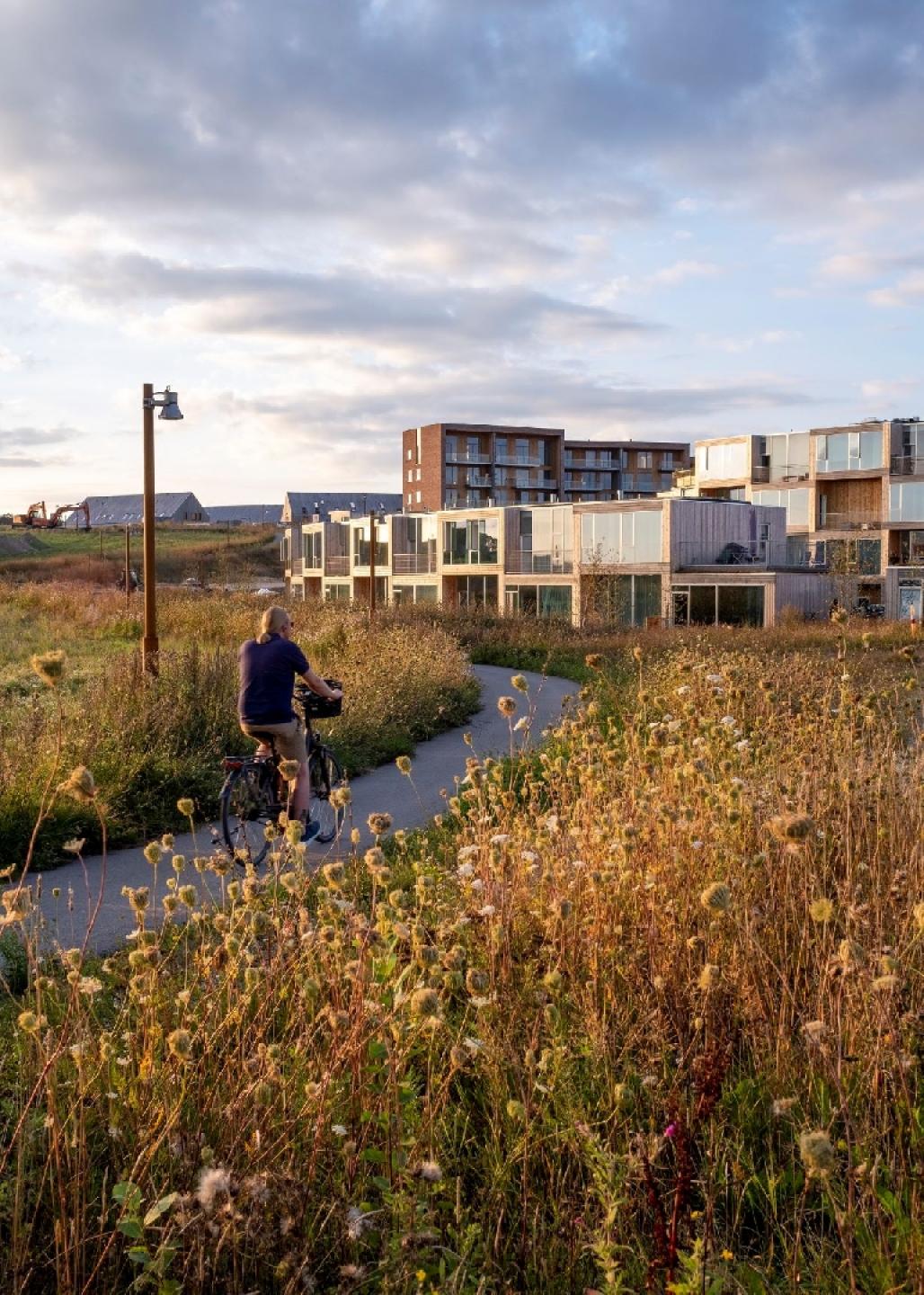 I Nye kan man bevæge sig fra tæt by og ud i naturen på få minutter. Foto: Tækker.