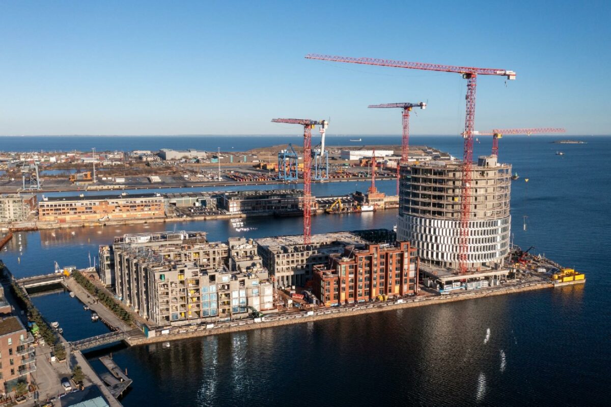 Nordhavns mange planlagte boliger vil forventeligt medføre stor befolkningstilvækst. Bydelen er en af de københavnske områder, der forventes at vokse mest indbyggermæssigt frem mod 2050. Foto: Getty Images