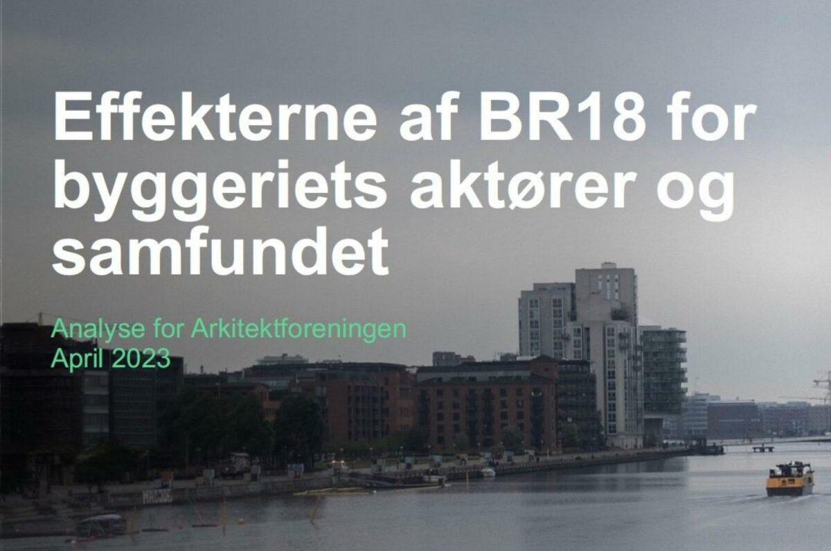 Rapportens forside gemmer på en massiv kritik af BR18, der ifølge Arkitektforeningens medlemmer ikke har gjort meget godt for byggeriet. Foto: Pixabay/Avi Chomotovski