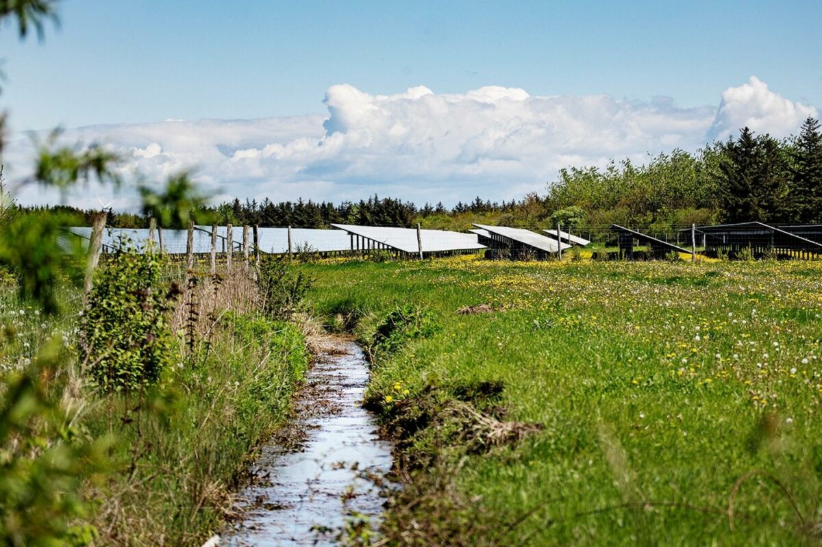 Solcelleparken ved Fraugde understøtter Odense Kommunes klimaplan 'Klimaneutral 2030' med visionen om en fremtidig klima- og miljøvenlig storby.