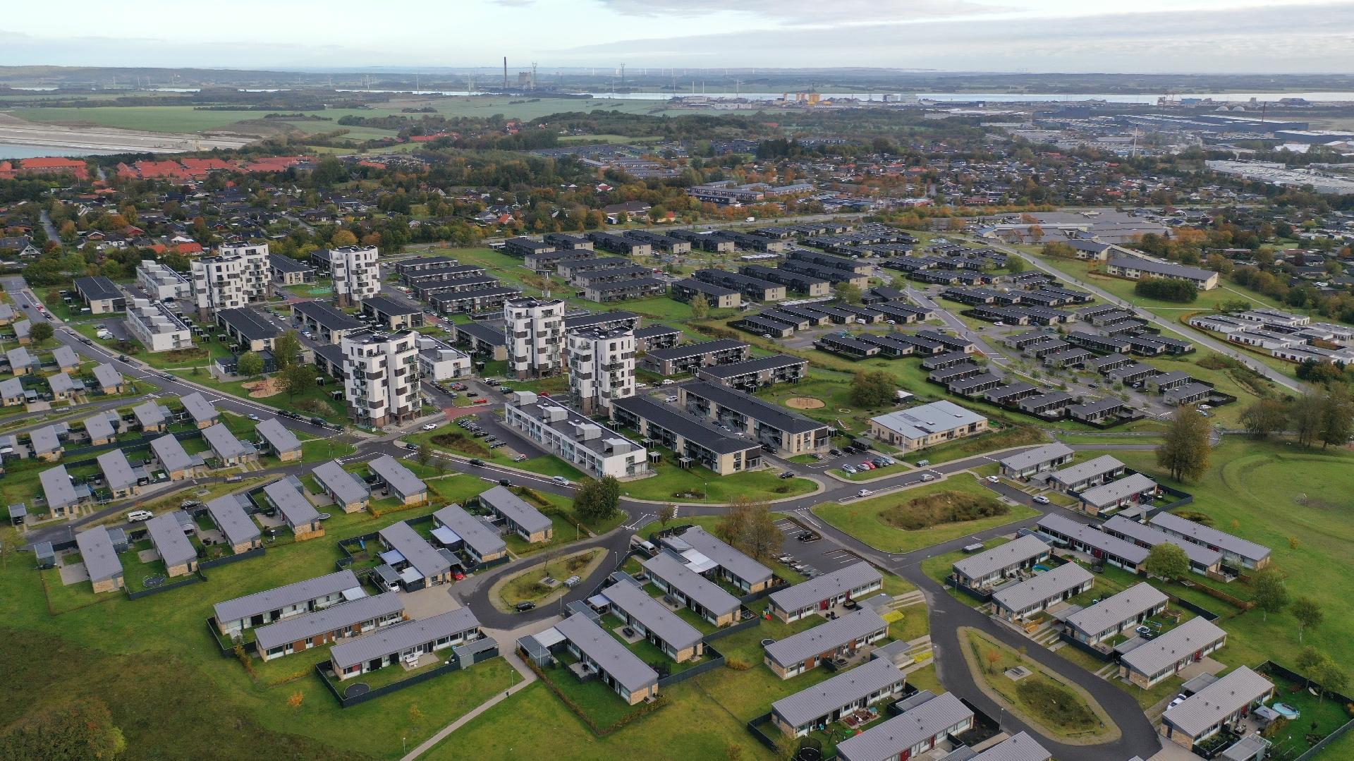 Aalborg Øst er blevet udviklet over flere år, og har vundet flere priser for bl.a. sit menneskesyn og fokus på livsvilkår. Foto: Himmerland Boligforening.