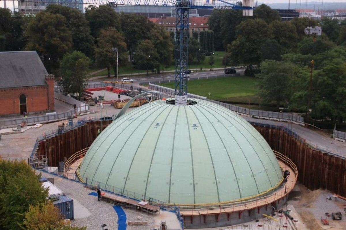 The Dome, a Skyspace by James Turrell' er det fulde navn på den aarhusianske dome, der føjer sig til mere end 80 andre, lignende domes over hele verden. Foto: Aarsleff