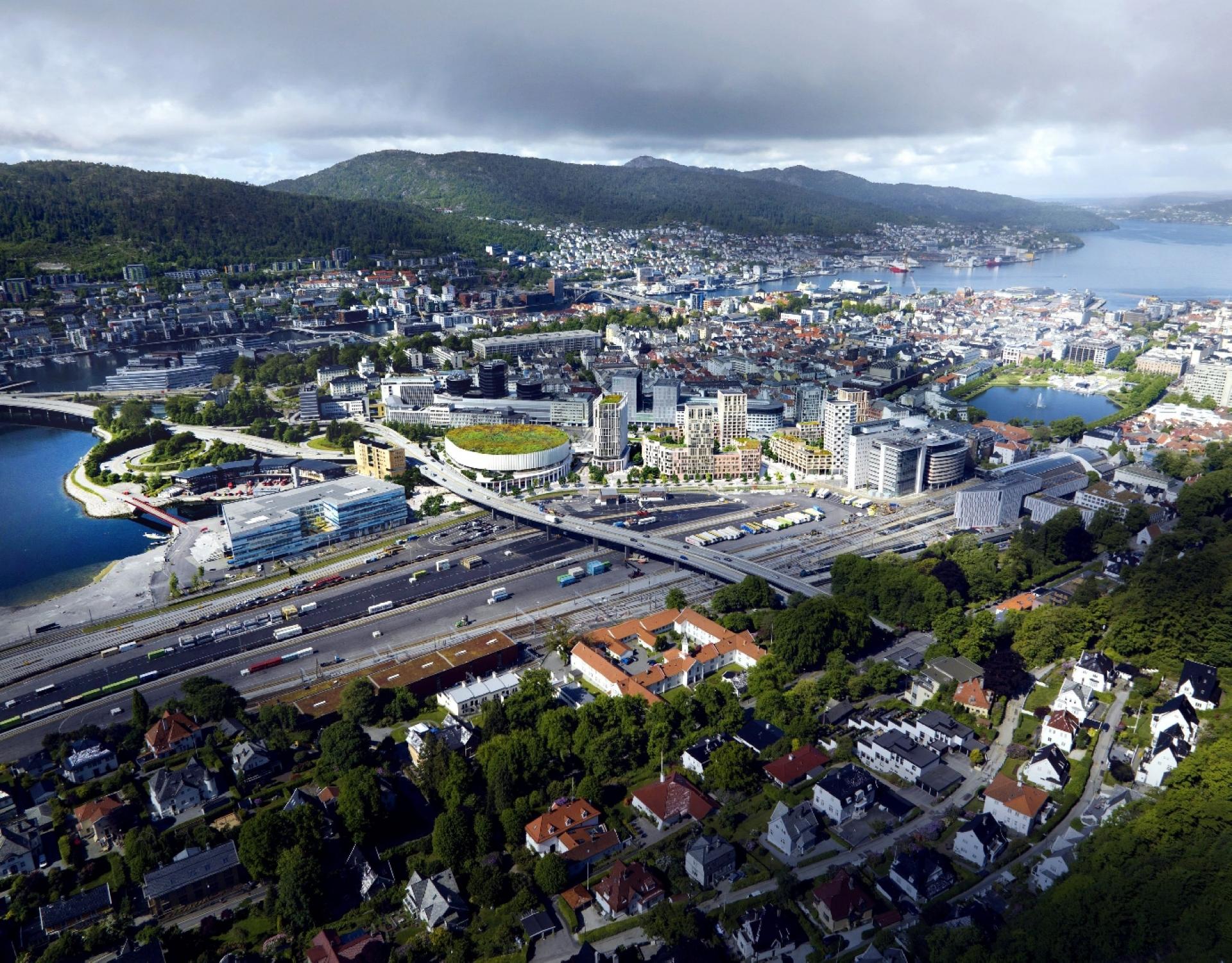 Bygherre Nygårdstangen Utviklings vision er, at Bergen ByArena skal bidrage til at gøre byen til en international destination for kultur- og sportsbegivenheder, og samtidig forandre området, der i dag rummer et nedslidt midlertidigt parkeringshus, til et nyt levende by- og boligområde.