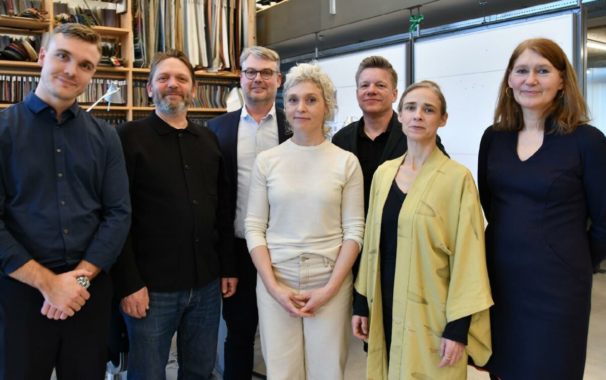 Den samlede partnergruppe i JJW Arkitekter ser nu sådan ud: Fra venstre Martin Oddershede, David Ploug (ejer), Nicolaj Gjøg, Janne Raahauge Dyhr, Lars Andersen (ejer), Syreen Louise Kihm og Katja Viltoft (ejer).