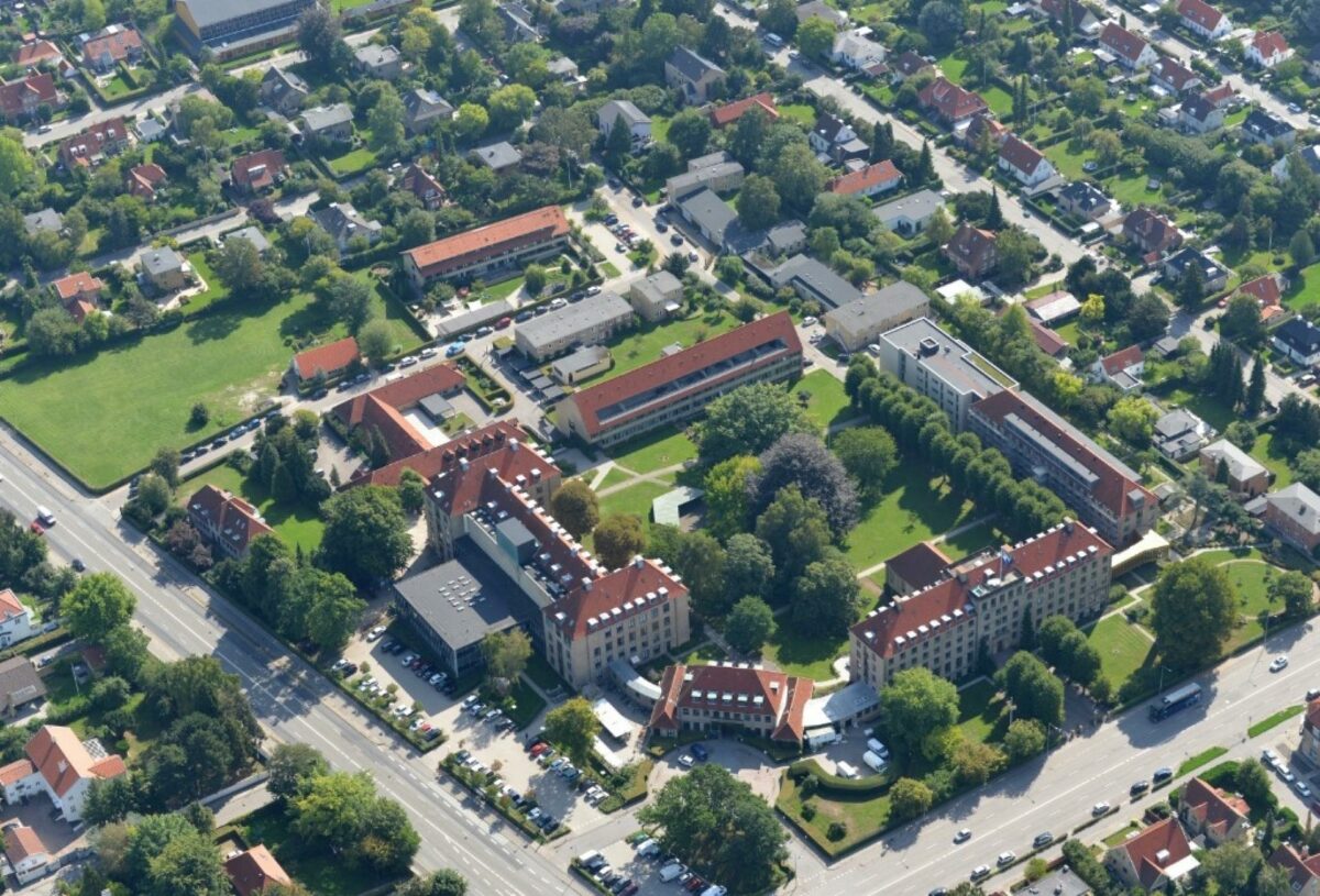 Det er her, på Sankt Lukas Stiftelsens matrikel i Hellerup, det nye palliationscenter skal opføres. Foto: Sankt Lukas Stiftelsen