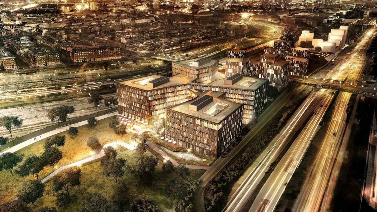 A. Enggaards projekt på Kalvebod Brygge, der kommer til at huse Trafikstyrelsen, Banedanmark, Vejdirektoratet og Energistyrelsen.