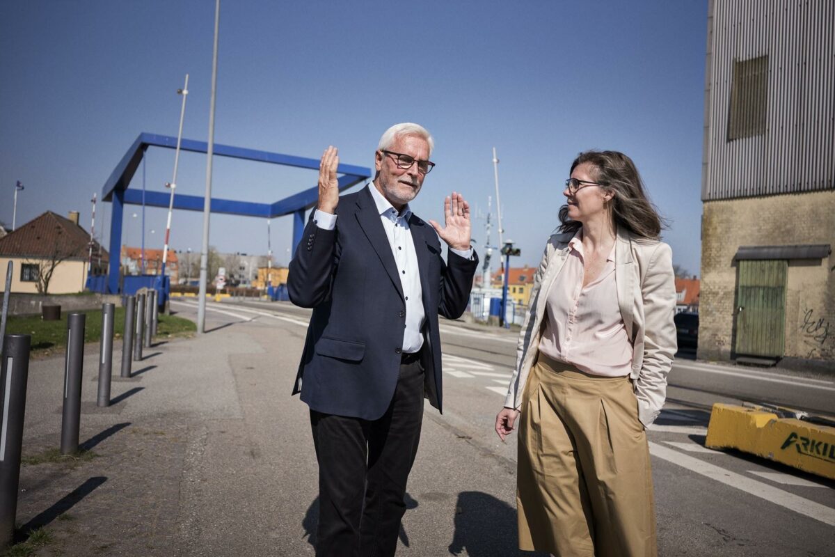 Anker Boye og projektdirektør Tove Skrumsager Frederiksen. Foto: Lars Bertelsen.