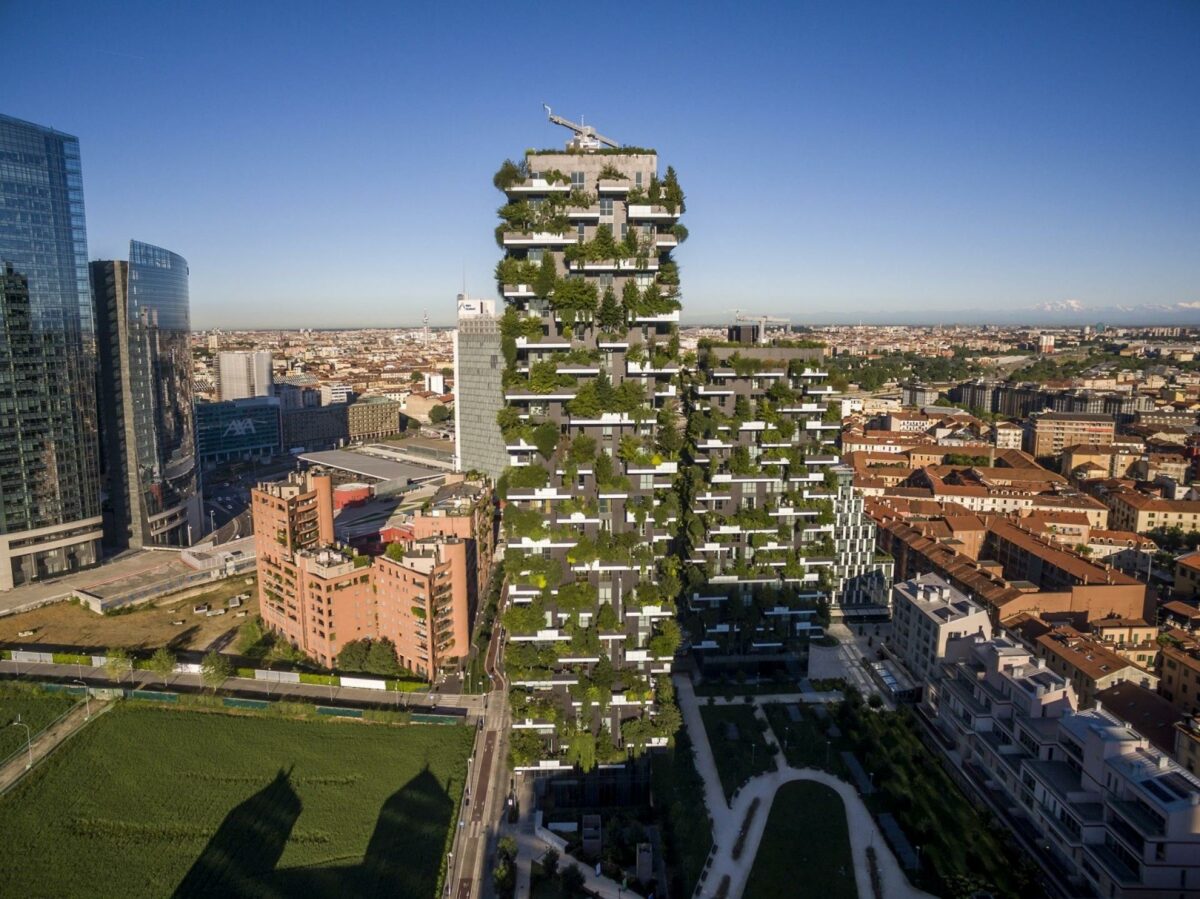 Højhusene Bosco Verticale i Milano. Foto: Davide Piras.