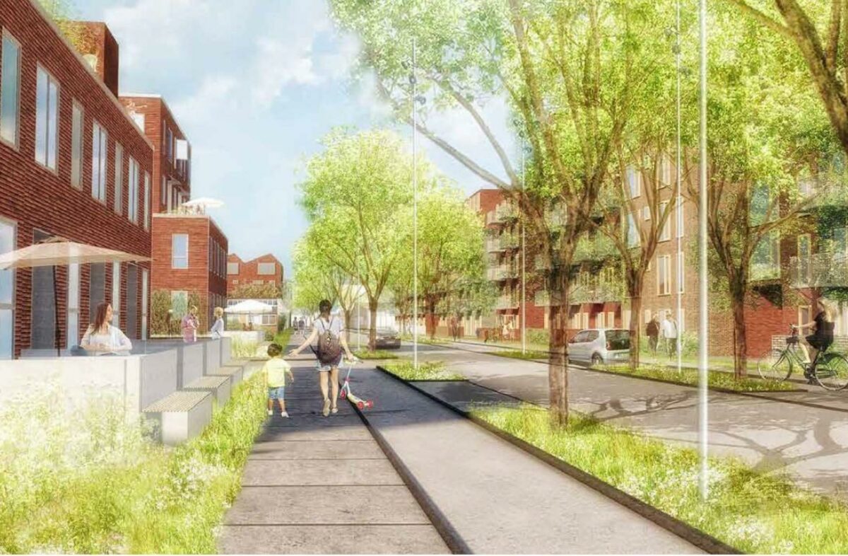 Der skal bygges 2000 nye boliger i Brøndy, hvis det står til kommunalbestyrelsen. Kirkebjerg nær Glostrup Station er stedet. Foto: Brøndby Kommune.