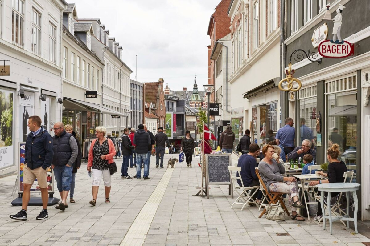 Svendborg bymidte. Pressefoto: Realdania.