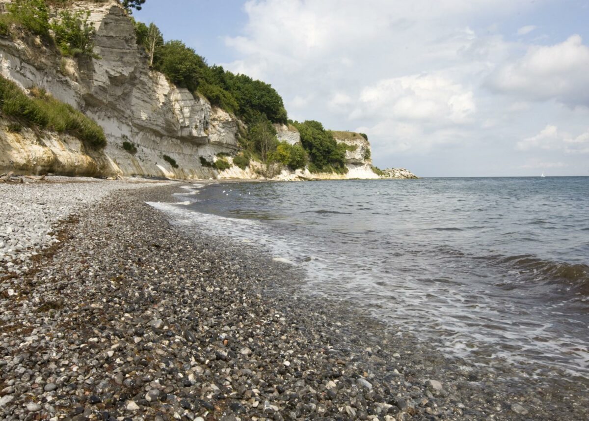 Stevns Klint skal have et besøgscenter. Det har man nu fået penge til fra tre private fonde. Foto: Colourbox.