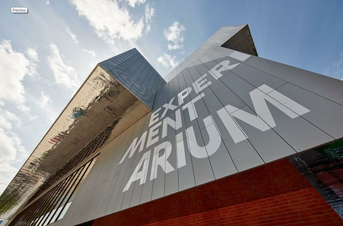 Experimentariums nye bygning i Hellerup er blevet foreviget af arkitekturfotograf Adam Mørk. Foto: Experimentarium.
