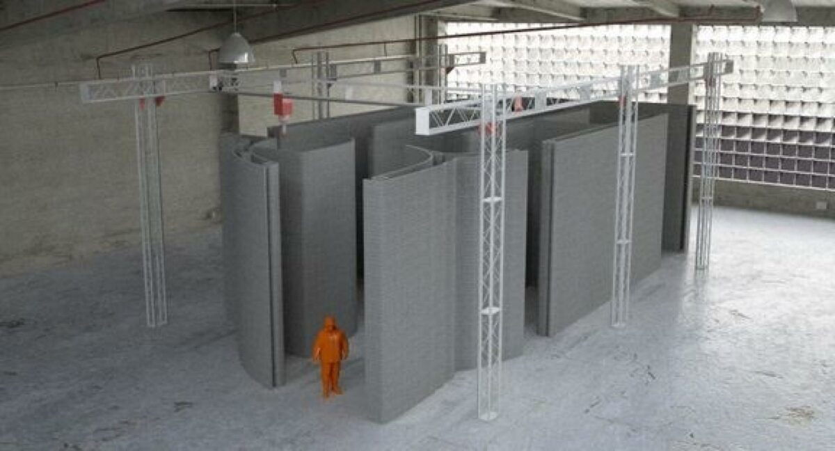 Der skal forskes mere i 3D betonprint. Det mener Innovationsfonden, som har sendt 16 millioner kroner til ny forskning på området. Foto: Cobod.