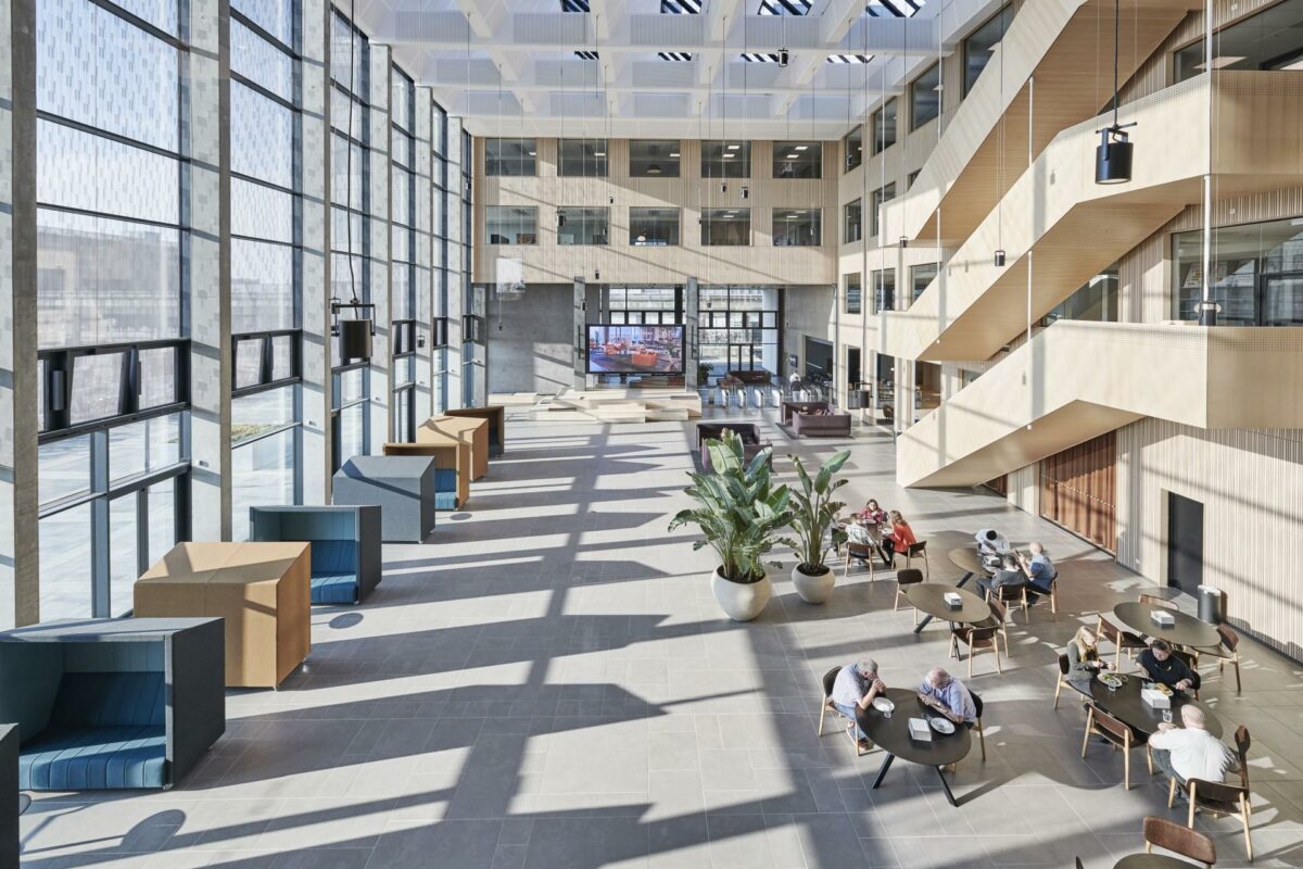 Atrium i Swecos hovedsæde i Ørestad. Pressefoto.