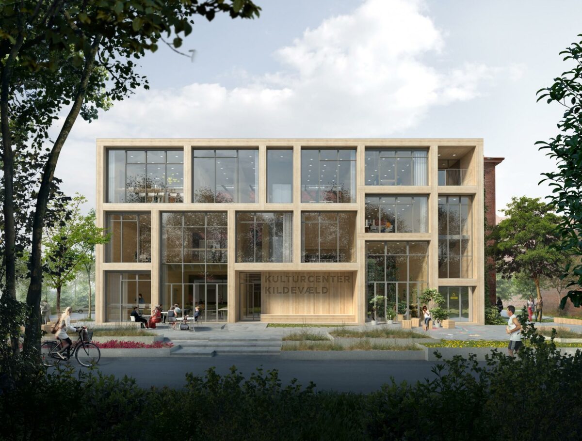Kulturcenter Kildevæld. Visualisering: Kant Arkitekter.