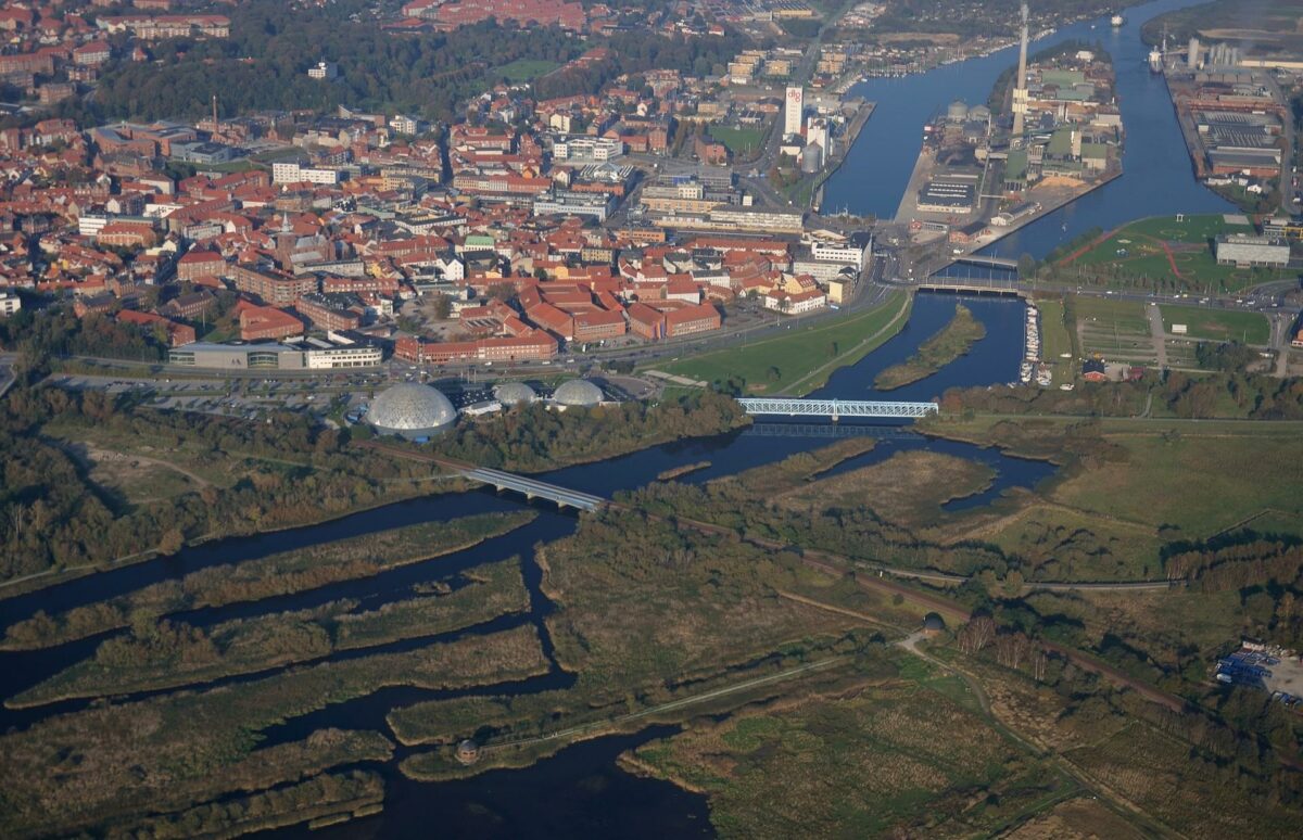 Går det som forventet vil der i Kina i de kommende år blive opført en kopi i fuld størrelse af Randers Midtby. Foto: Colourbox.