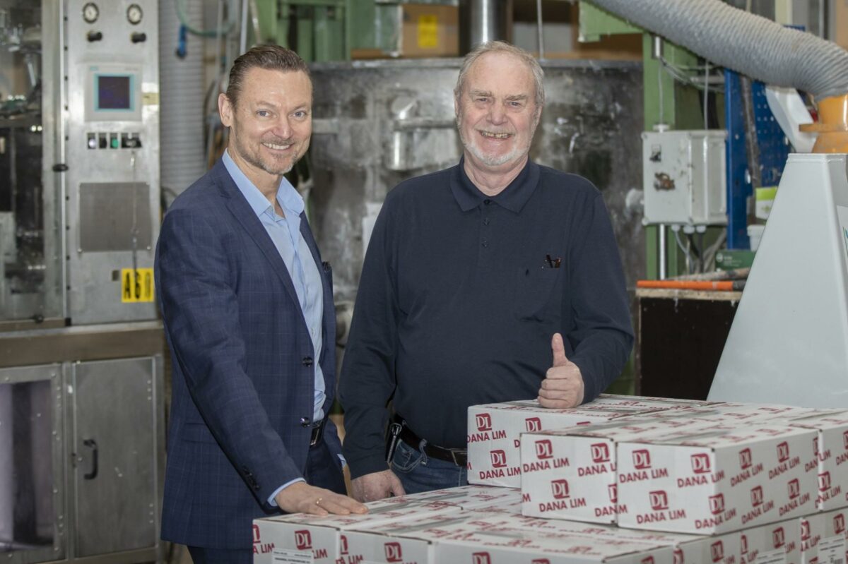 Rolf Magne Johannessen th. og Lars Christensen tv. Pressefoto.