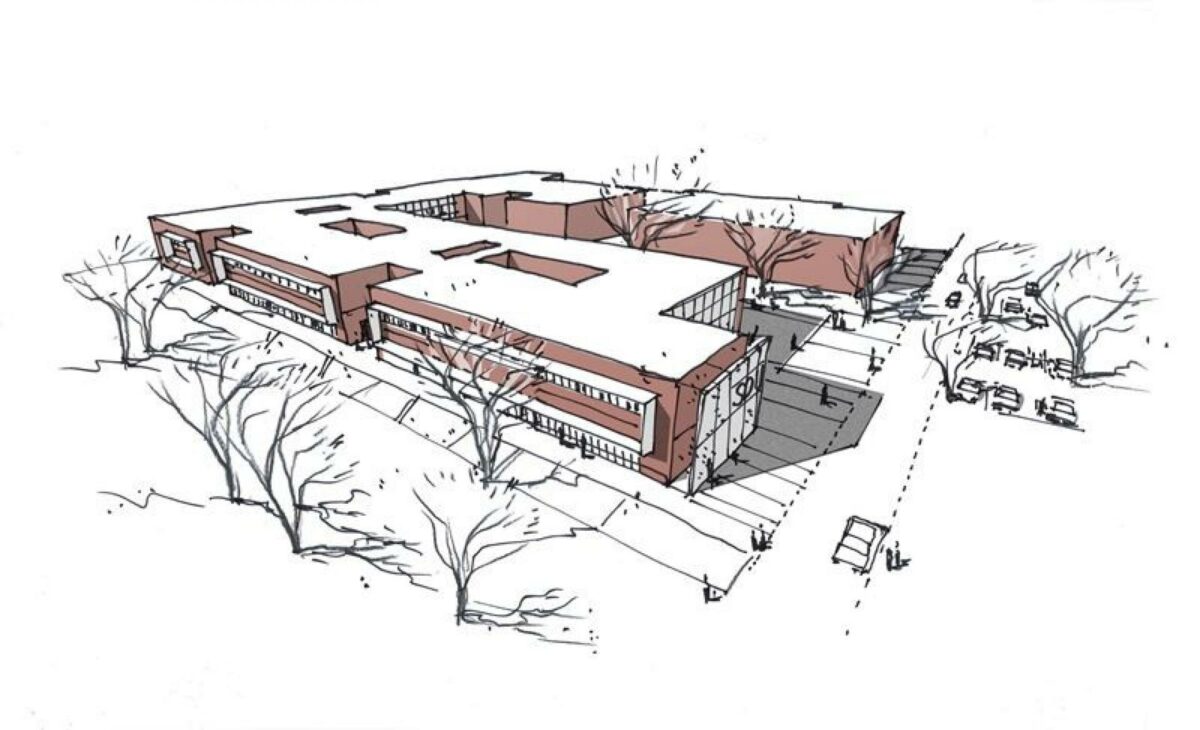 En ny bygning skal integreres i campus hos Syddansk Universitet i Esbjerg. Det skal Jakobsen & Blindkilde stå for. Illustration: NCC.