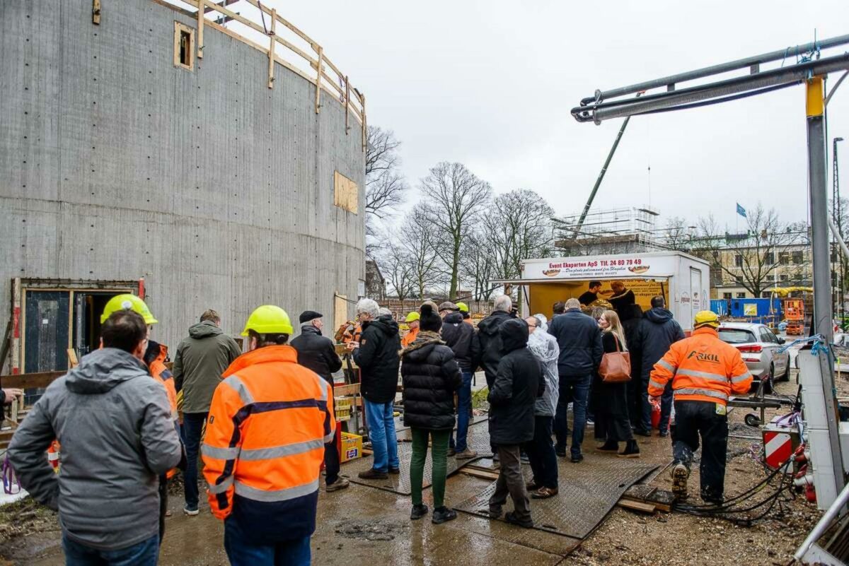 Det nye Frihedsmuseum, som koster mere end 100 millioner kroner at bygge, står snart klar. Torsdag kunne man holde rejsegilde. Foto: Slots- og Kulturstyrelsen.