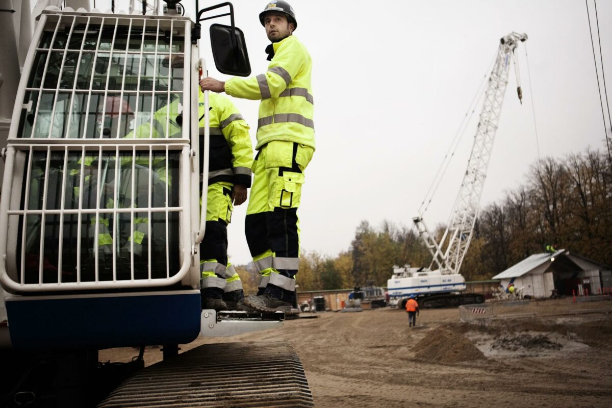 Blandt Fagforbundet 3F's ti største vundne voldgifter siden 2013, er de seks fremkommet i relation til metrobyggeriet. Her ses folk i gang på byggeriet af Nørrebroparken. Foto: Metroselskabet.