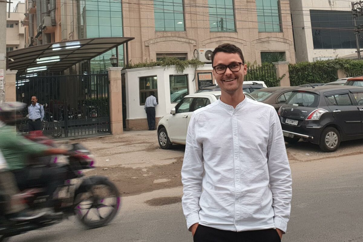 31-årige Henrik Bredahl Kock er nomineret til prisen for sit arbejde på den nye Storstrømsbro. Pressefoto.