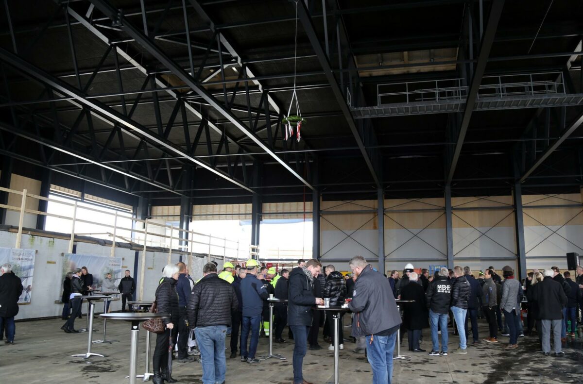 I Viborg kan man nu se rammerne til det, som bliver det nye musik og kulturhus. Foto: Viborg Kommune.