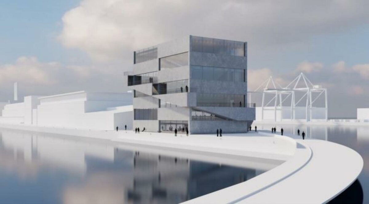 Der er nu grønt lys for at spørge københavnerne, om de ønsker Bjarke Ingels' hovedkontor i Københavns Nordhavn. Illustration: BIG.