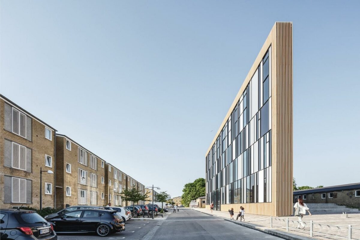 Tingbjerg Bibliotek og Kulturhus. Illutstration: Cobe Architects.
