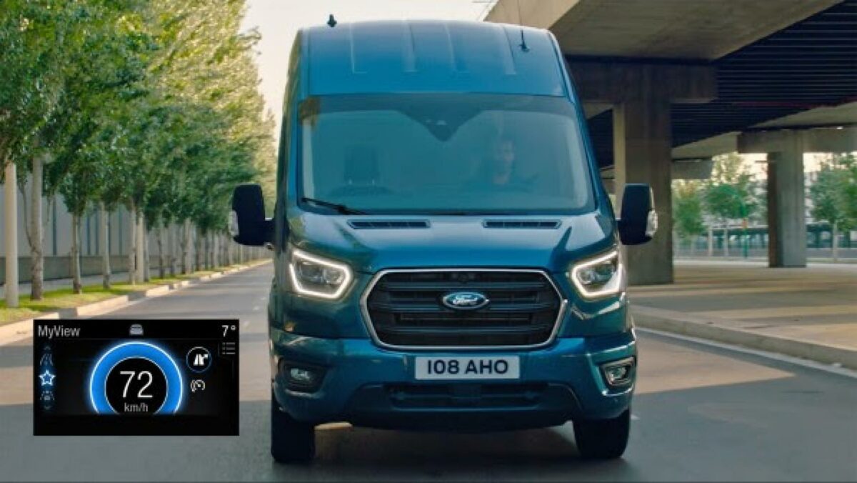 Ford vil introducere EcoGuide i den nye Transit, Transit Custom og Tourneo Custom midten af 2019. Foto: Ford.