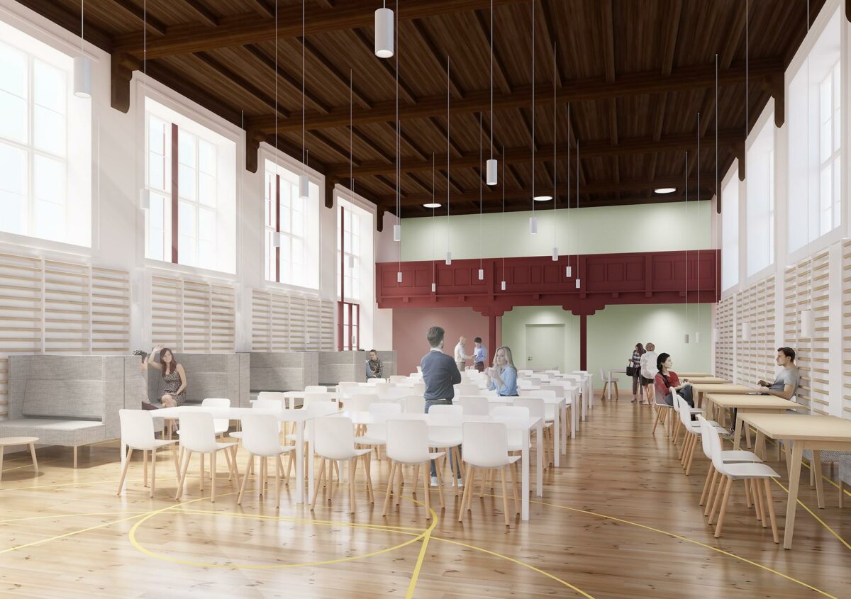 Skolen skal omdannes, så den fremstår mere i tråd med det oprindelige udtryk. Pressebillede.