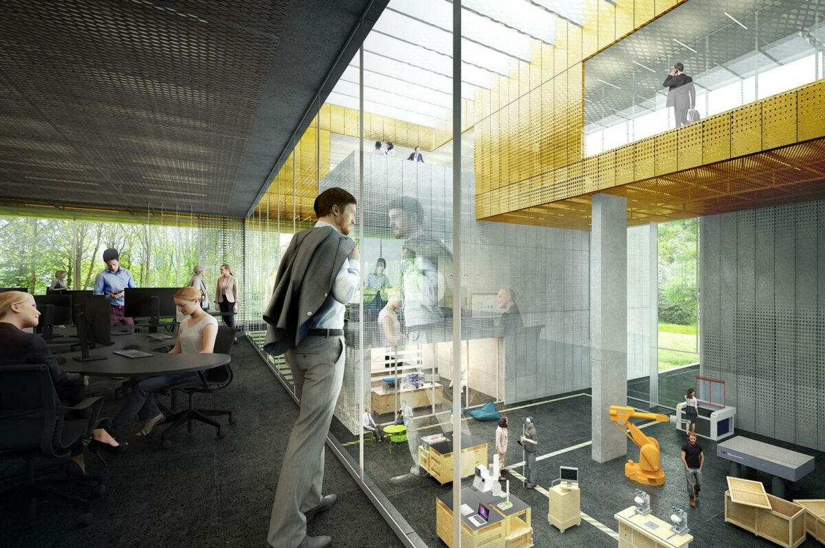 DTU Skylabs nye bygning skal efter planen stå klar til juni 2020. Pressebillede.