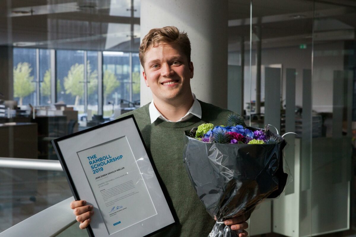 Jens Esben Okholm Møller, DTU har netop fået en donation fra Rambøll Foto: Rambøll.