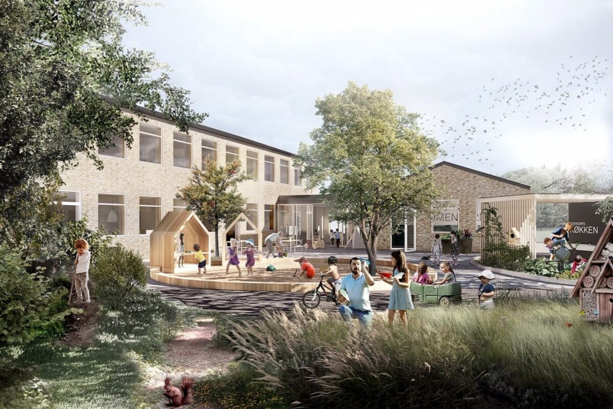 Institutionen åbner efter planen allerede om et års tid. Visualisering: Rubow Arkitekter.