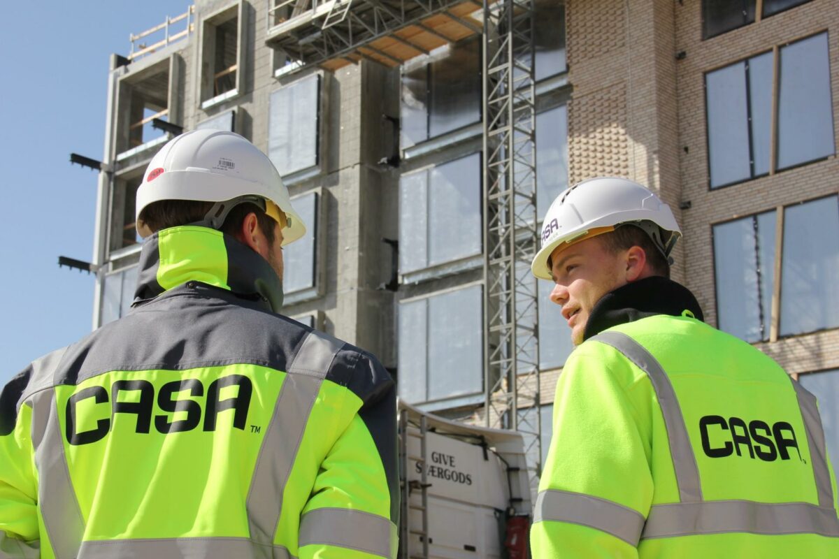 I marts kom der 900 flere i arbejde i byggeriet end i måneden før. Arkivfoto: Torben Jastram.