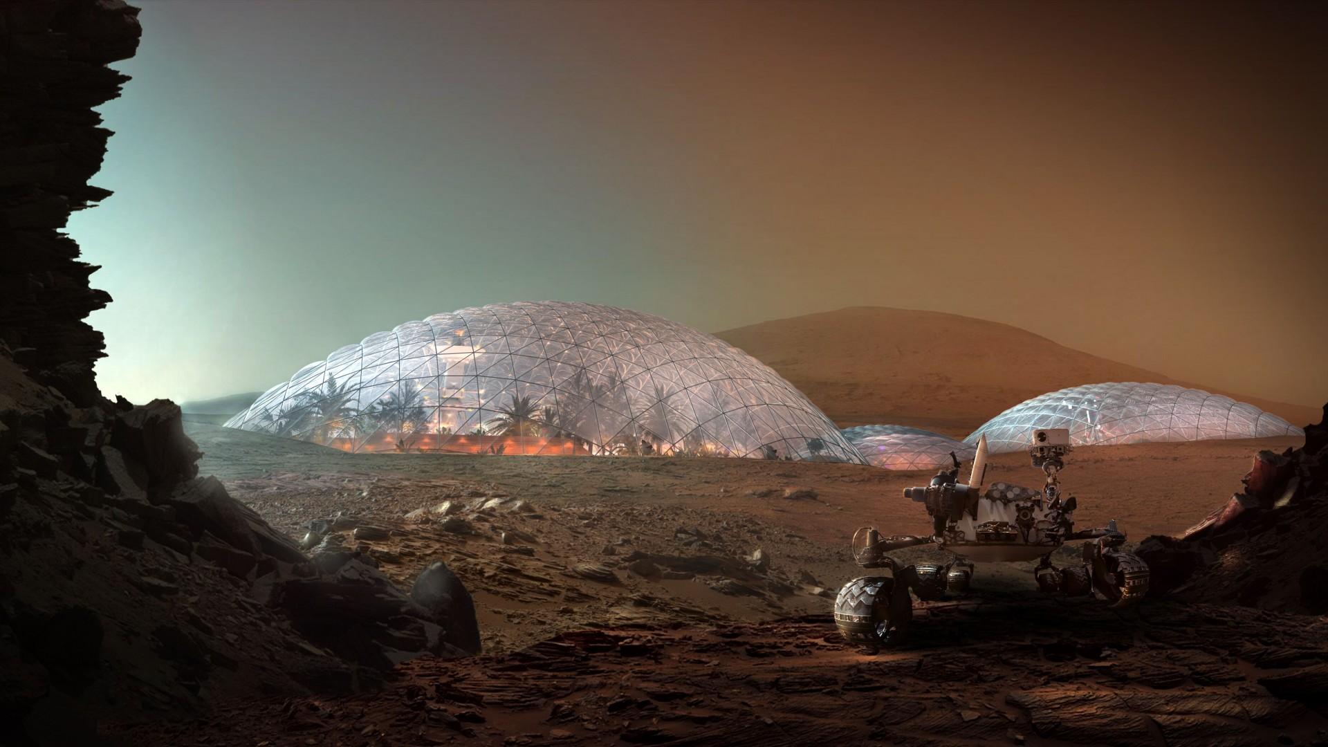 Fra Big Bang til livet på Mars. Visualisering: Bjarke Ingels Group.
