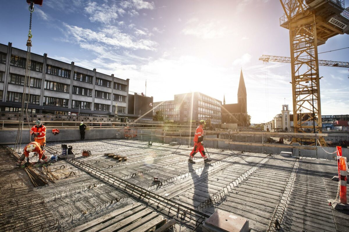 Anden etape af parkeringskælderen, som udføres af Züblin, er i to etager og får plads til 500 biler, når den som planlagt åbner i sommeren 2019. Foto: Hannah Paludan Kristensen.