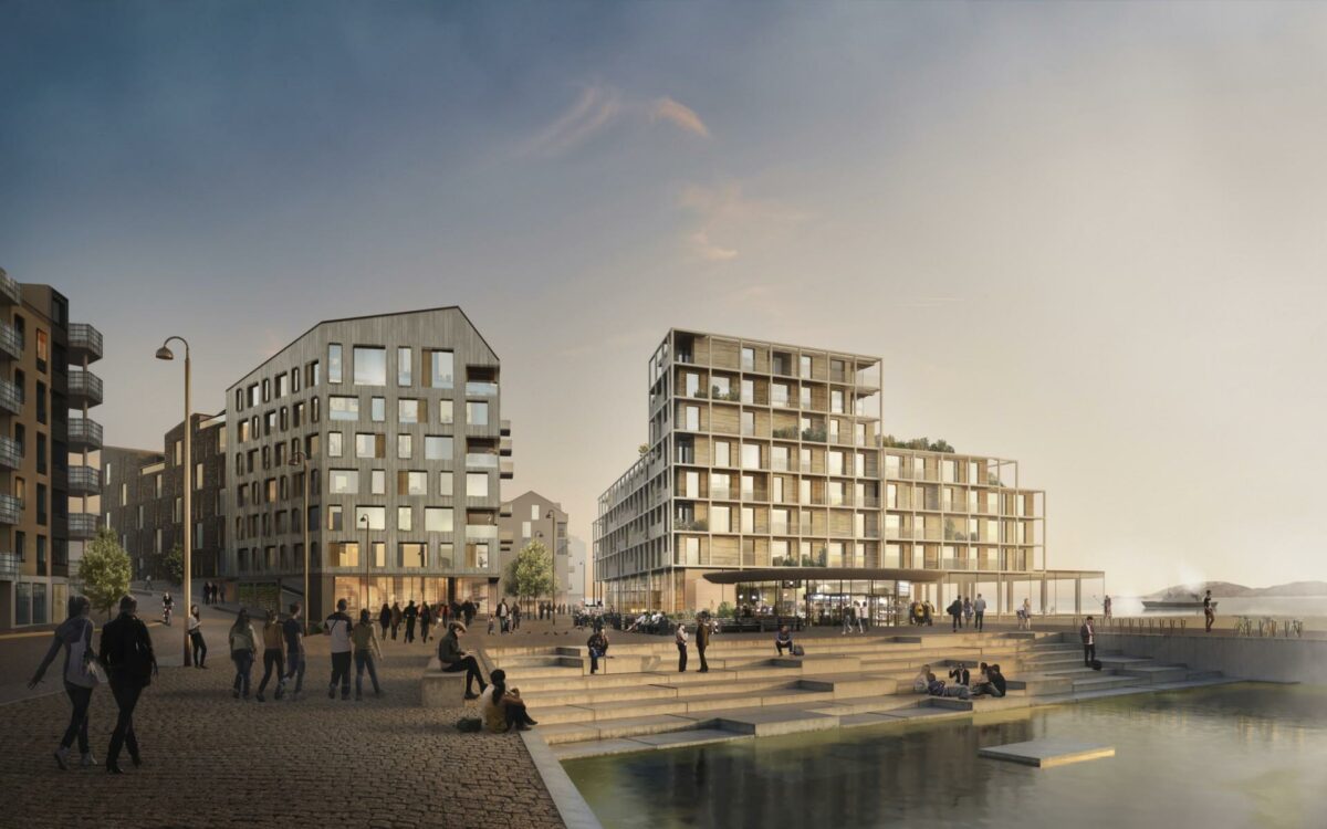 Den norske by Bodø nord for polarcirklen får snart et dansk islæt. Foto: Scmidt Hammer Lassen Architects.