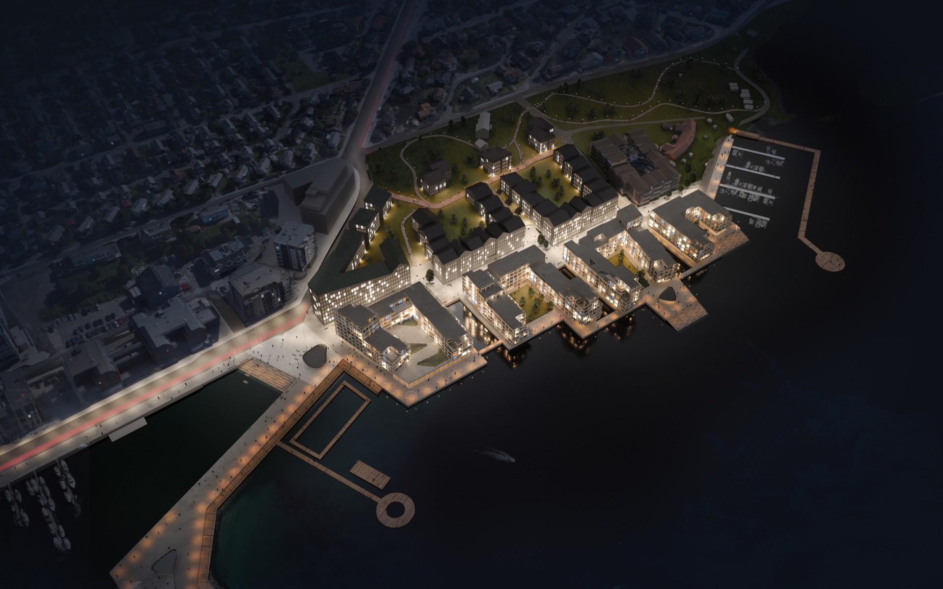 Den norske by Bodø nord for polarcirklen får snart et dansk islæt. Foto: Scmidt Hammer Lassen Architects.