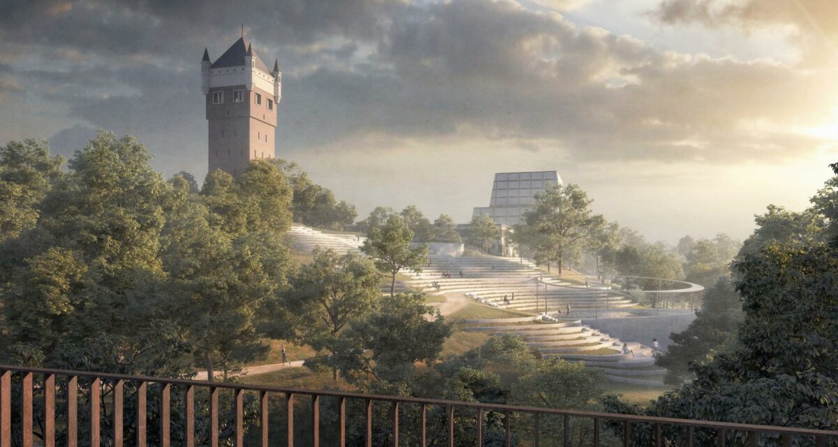 Esbjerg Bypark skal være et rekrativt område for kommende generation. Den amfiteater-agtige teresseopdeling giver esbjergenserne rig mulighed for at sætte sig godt til rette i parken. Esbjerg Kommune.