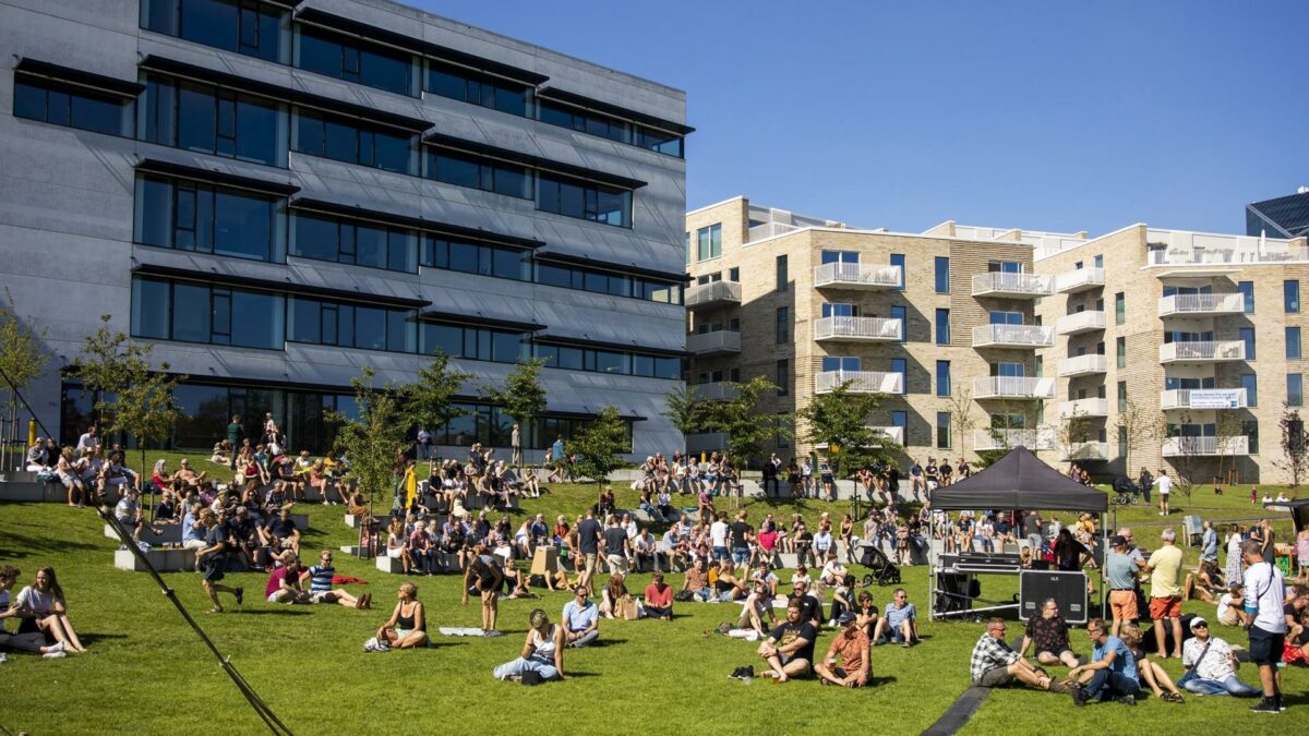 Det vurderes, at mellem 2000 og 2500 personer kom forbi festlighederne, som blandt andet bød på musik, mad og kanoture på åen. Pressefoto.