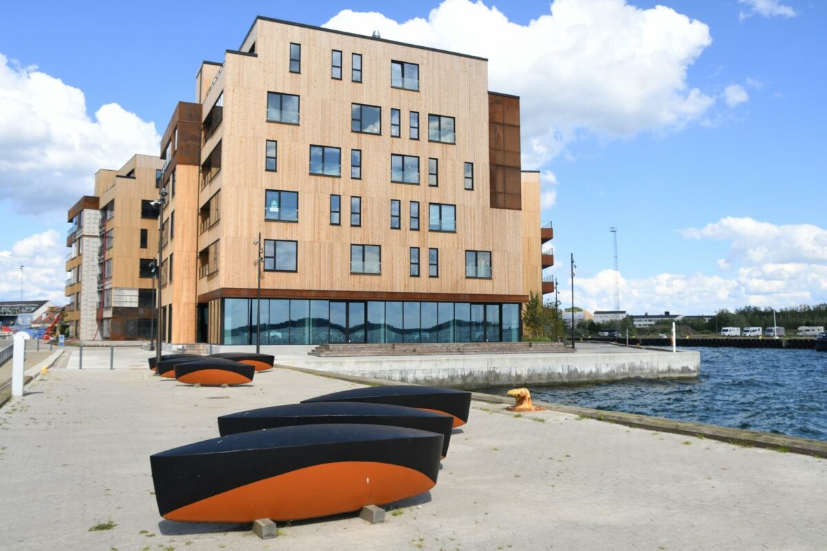 Der er nye boliger på vej i blandt andet Langebro-projektet i kanalbyen i Fredericia. Foto: Joan Barløse.